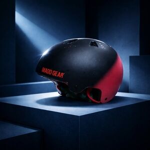 Madd Gear Action Sports Helmet S/M Red & Black Stay Safe & Stylish!